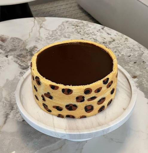 Vanilla, Dulce de Leche & Marbled Almond Cake by Adi Marom